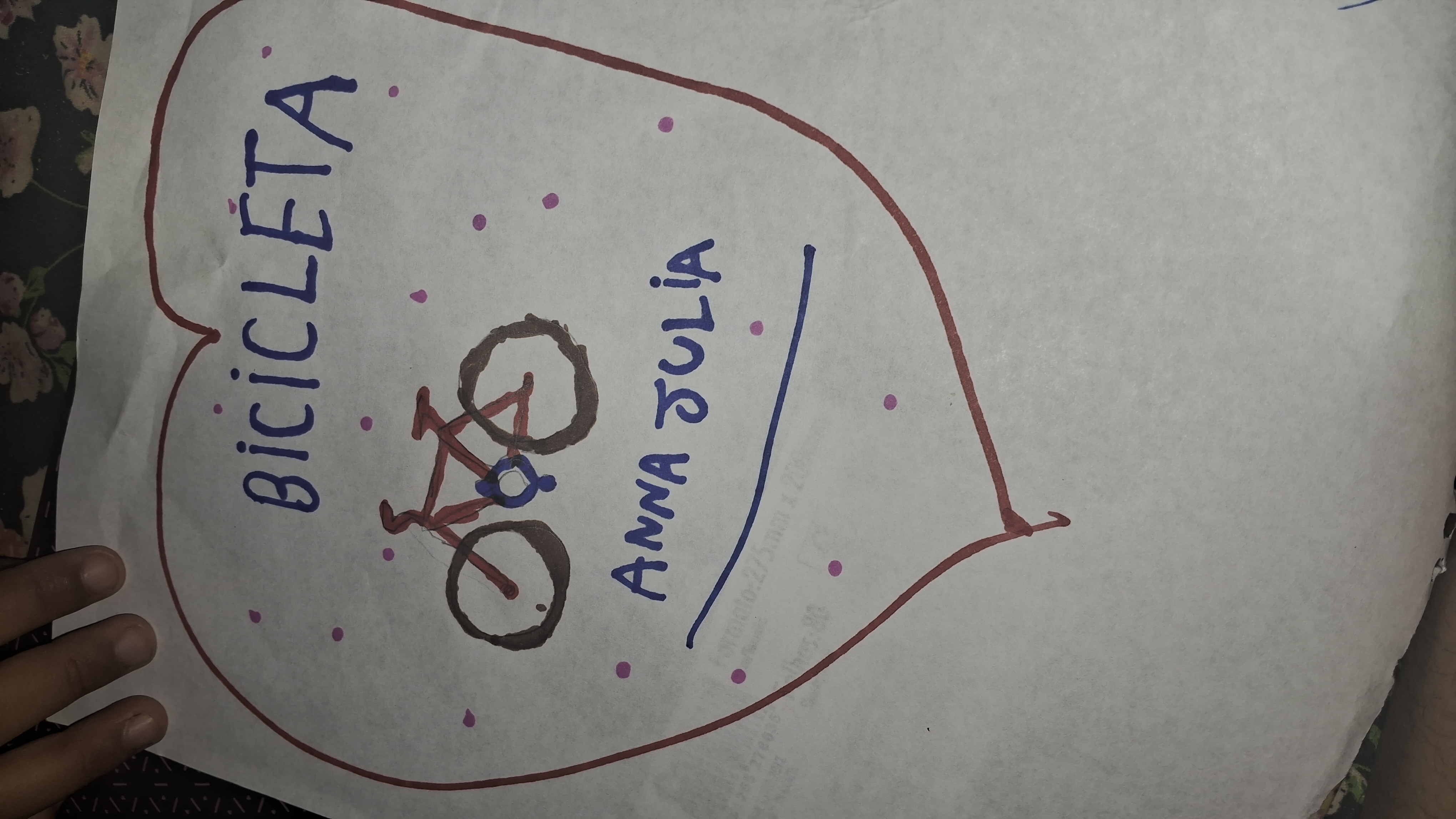 Cartinha de Anna Julia da Silva Carvalho 